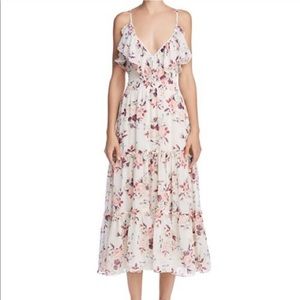 Misa Los Angeles Aviana Floral Maxi Dress Cream